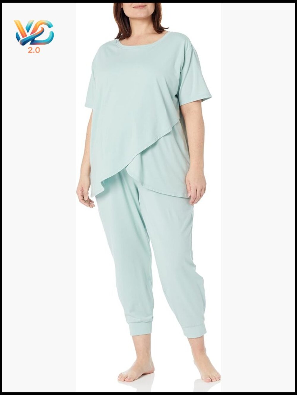 Soft Cotton Modal Maternity Nursing Pajama Set Short Sleeve Loungewear Pants